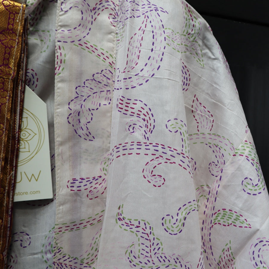 Lang Unika Silke Kimono fra Wauw