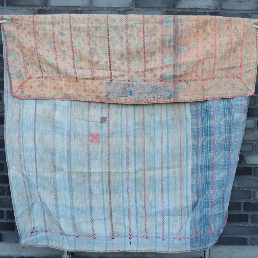 Kantha Tæpper håndlavet unika fra Indien