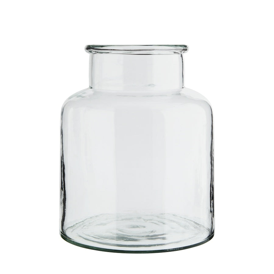 Glas Cylinder Vase med lille hals fra Madam Stoltz
