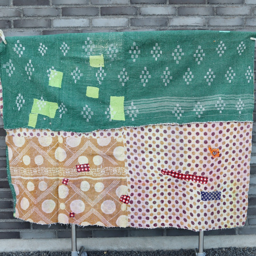 Kantha Tæpper håndlavet unika fra Indien