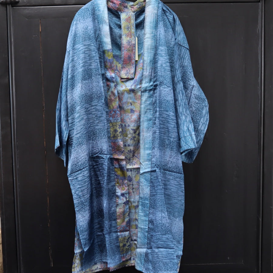 Kort Vintage Silke Kimono fra WAUW