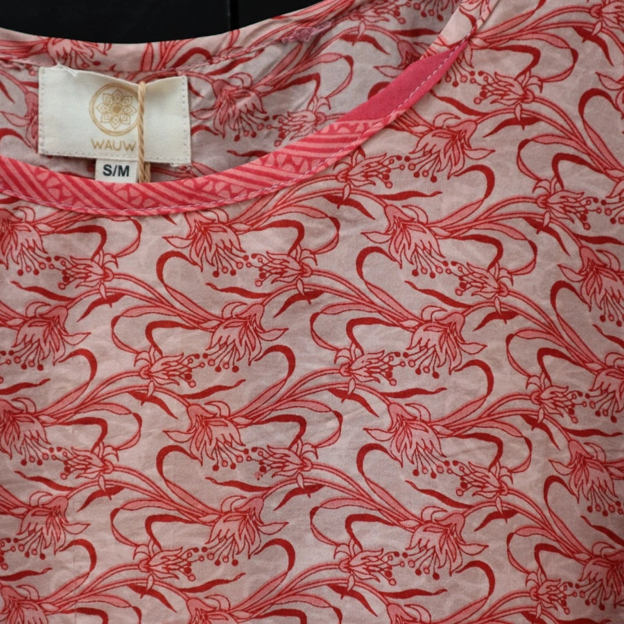 Alba Shirt i Silke med korte ærmer fra Wauw