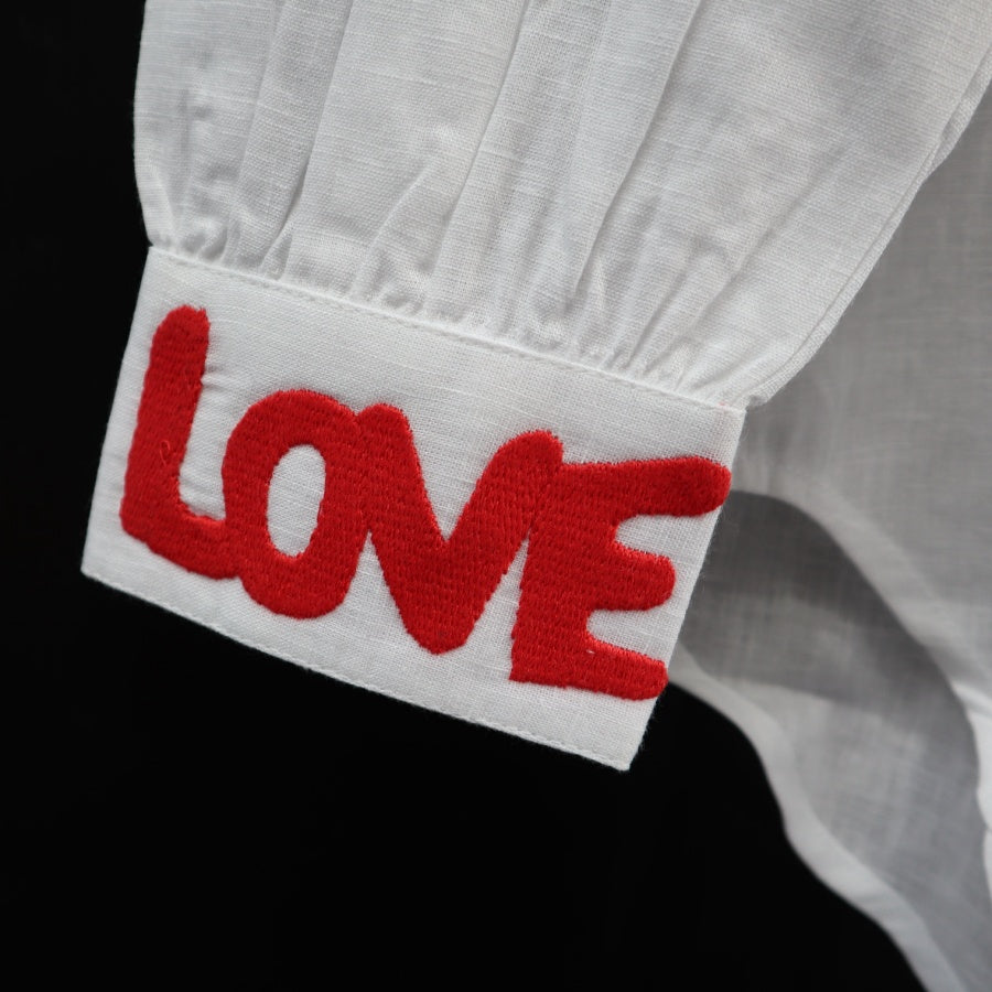 Love Shirt i Bomuld med broderi fra Wauw