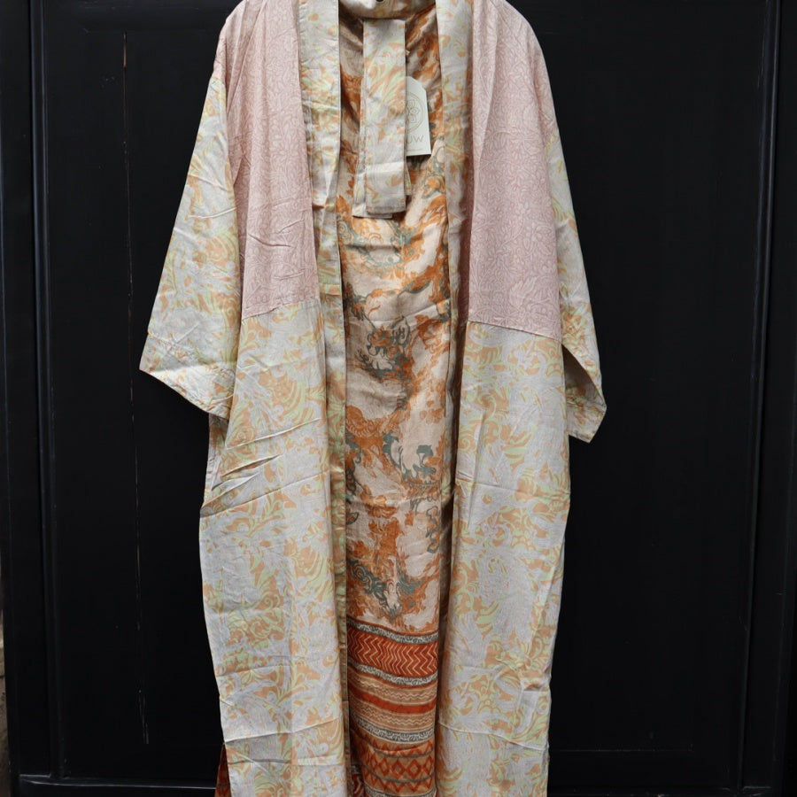 Patchwork Unika Kimono i silke fra Wauw