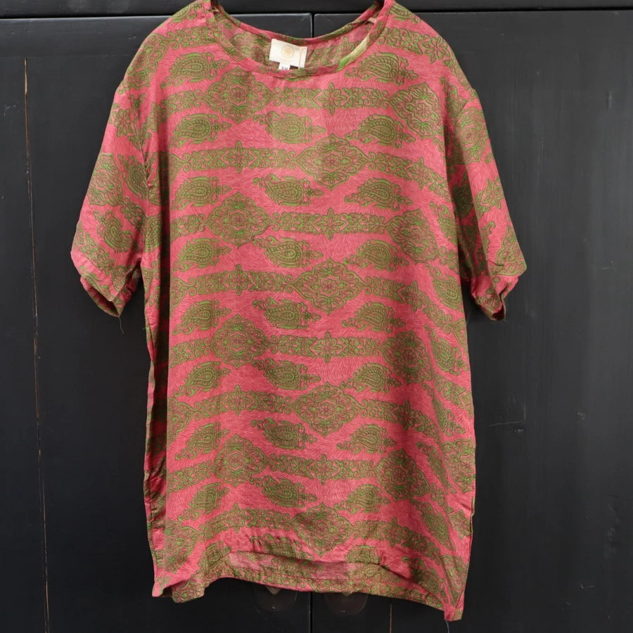 Alba Shirt i Silke med korte ærmer fra Wauw