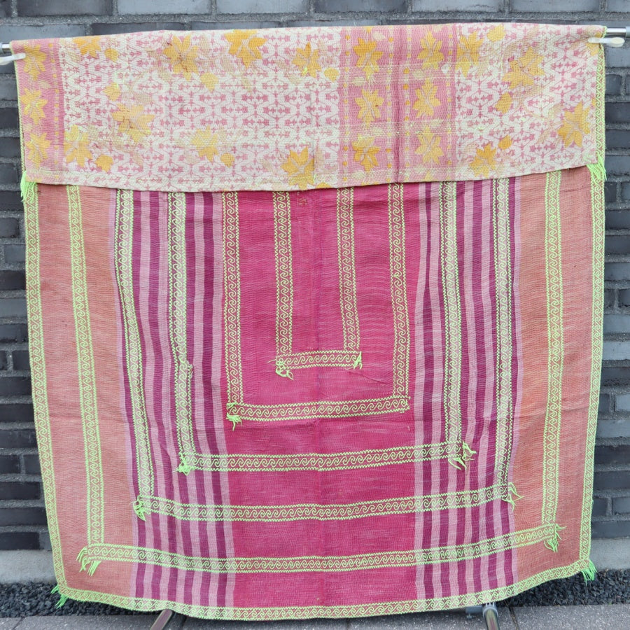 Kantha Tæpper håndlavet unika fra Indien