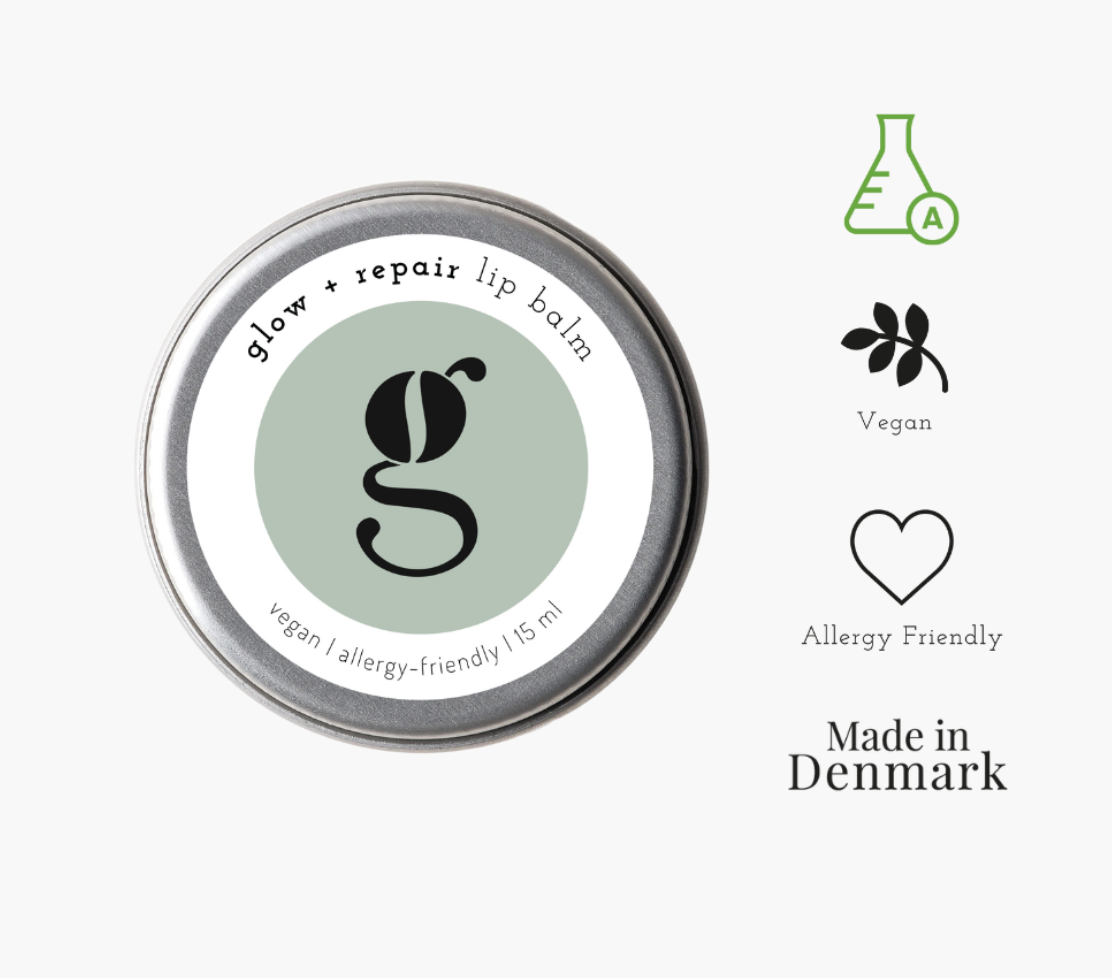 Læbepomade Glow & Repair Lip Balm fra Grums