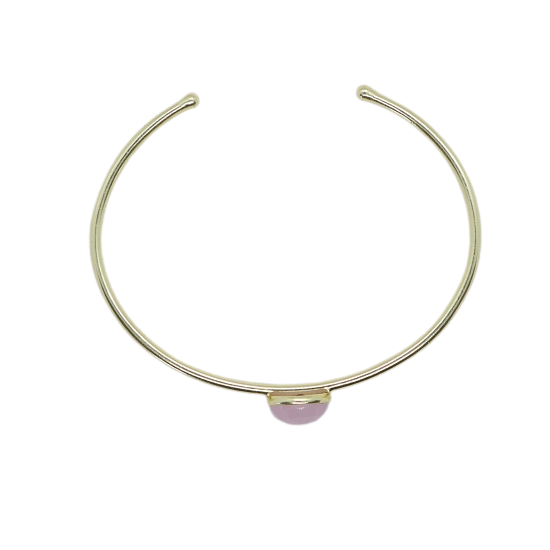 Fast armring med Rosenkvartz