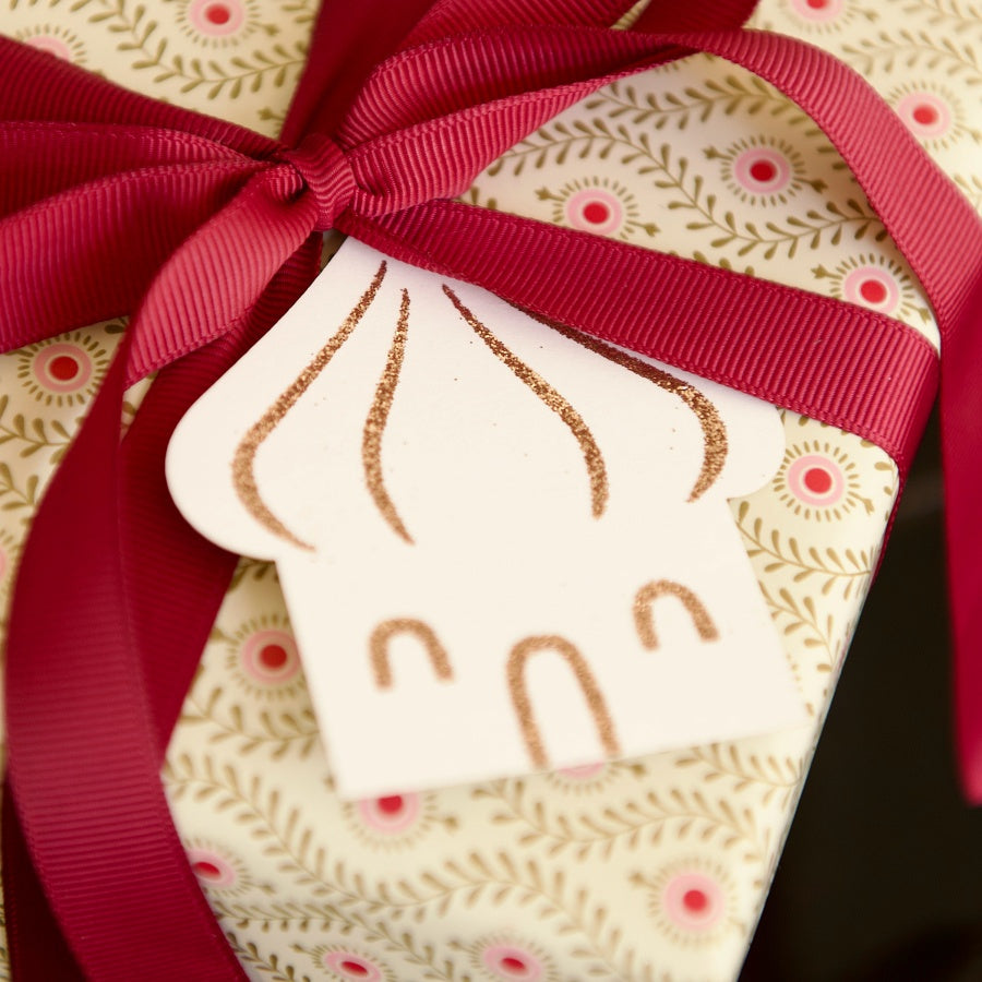 Gavemærker Gift Tags med små hvide huse fra Bungalow