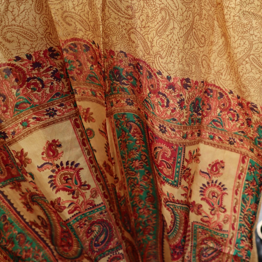 Kortærmet Silke Kaftan fra WAUW