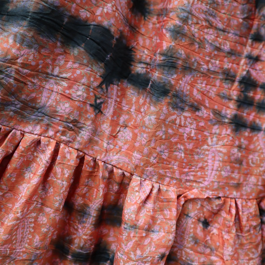 Lang Batik Nederdel Fillipa Skirt i silke fra Wauw