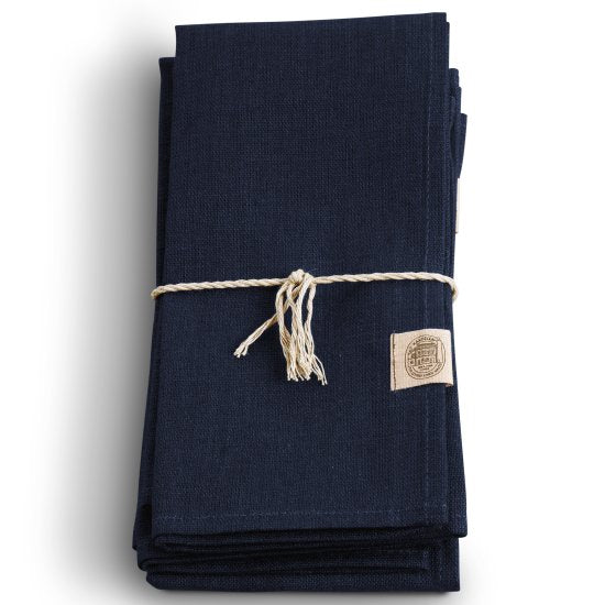 Dark Blue Hørserviet