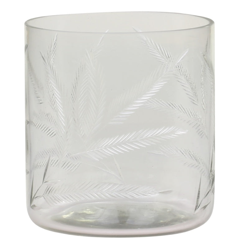 Hurricanes i glas med slibninger fra Chic Antique