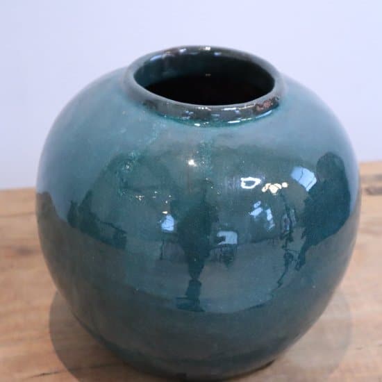 Kinesisk vase i flot krakeleret glasur