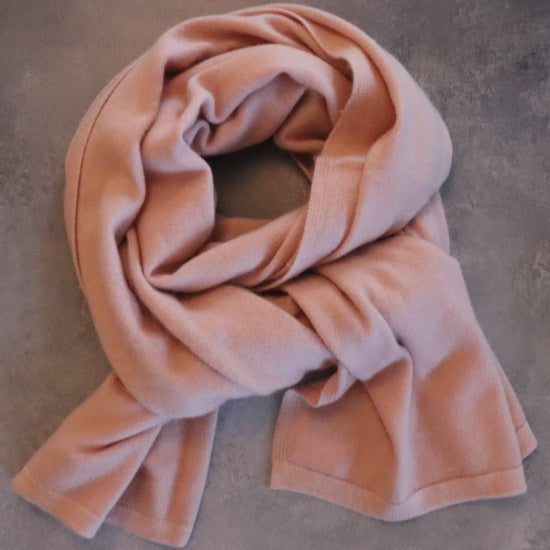 Cashmere tørklæde i rosa