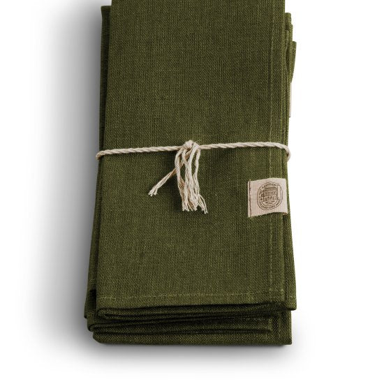 Olive Green hørserviet
