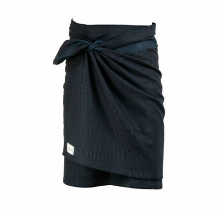 Towel to Wrap Around You Black Blue