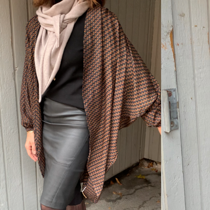 Batwing Silke Kimono fra WAUW