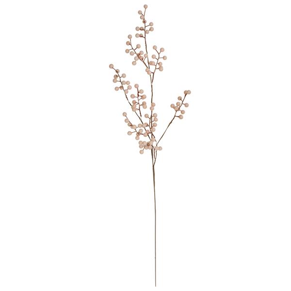 Pudderfarvet kunstig blomstergren med bær
