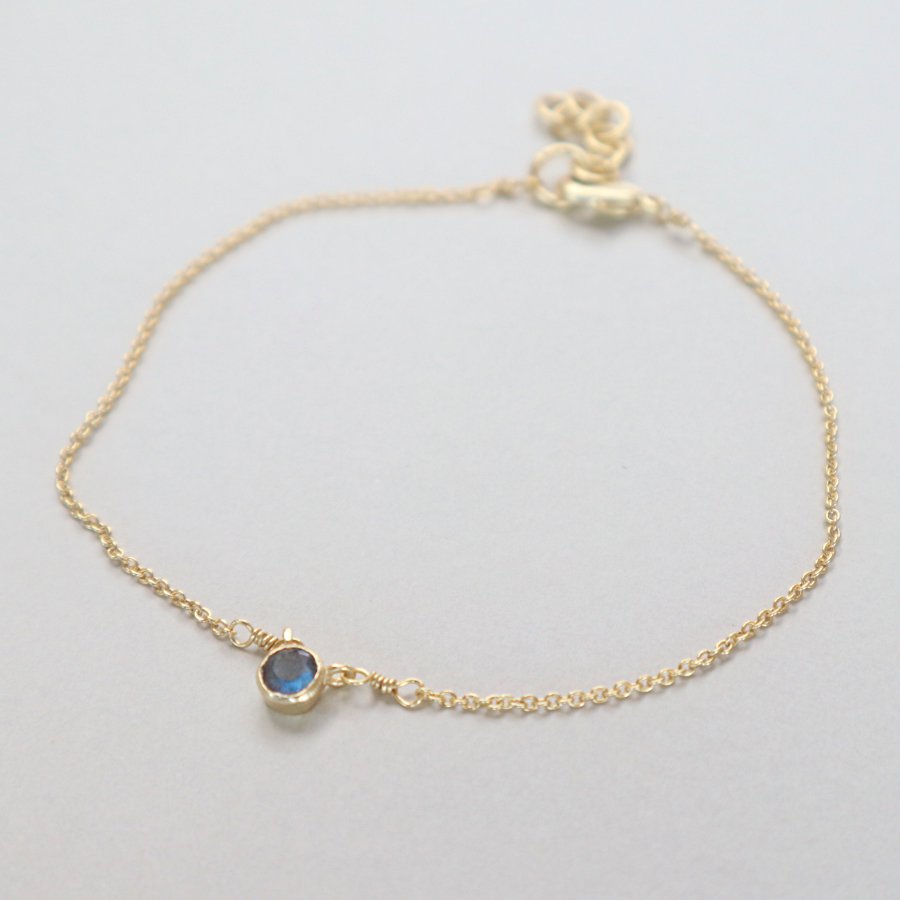 enkelt guldkæde labradorit ny