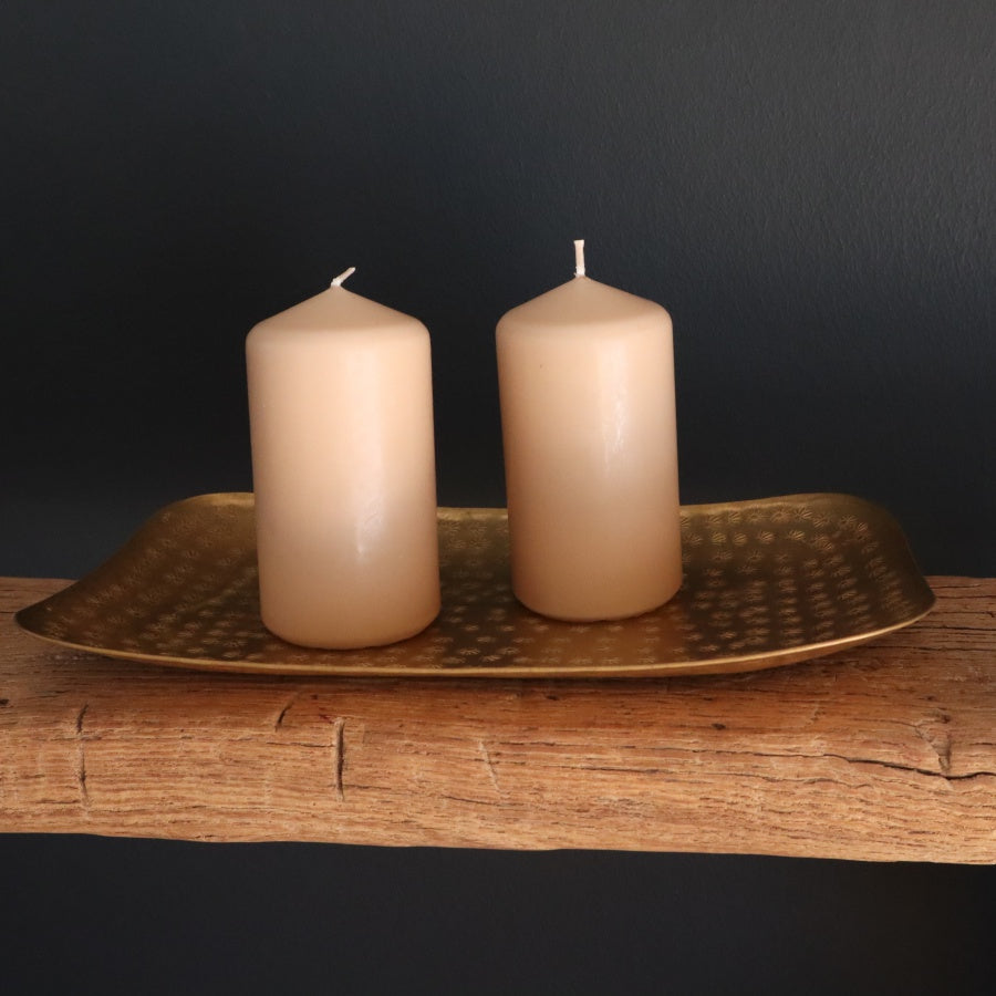 Fad i messinglook med præget mønster fra byKrings egen linje