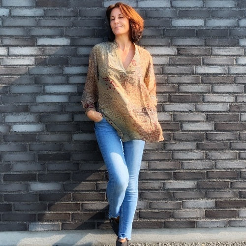 Paula Shirt i silke fra Wauw