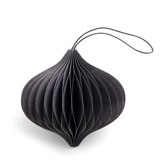 Julepynt, holdbar løgformet, i farven smoke