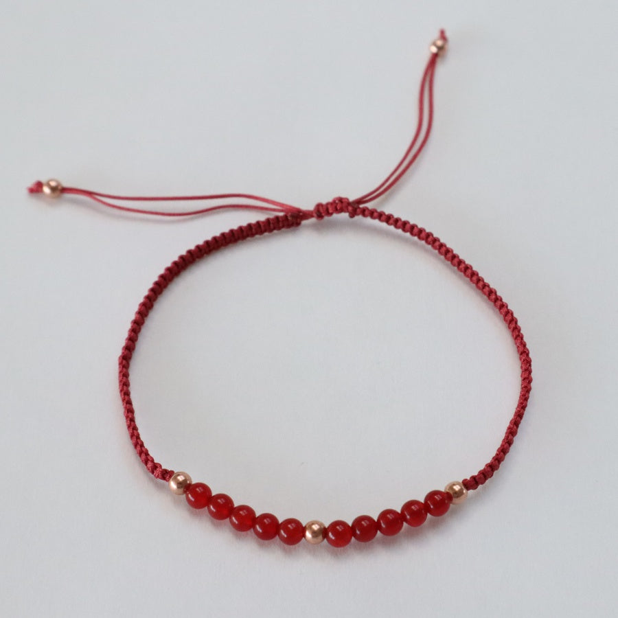 rustrød og rød agat