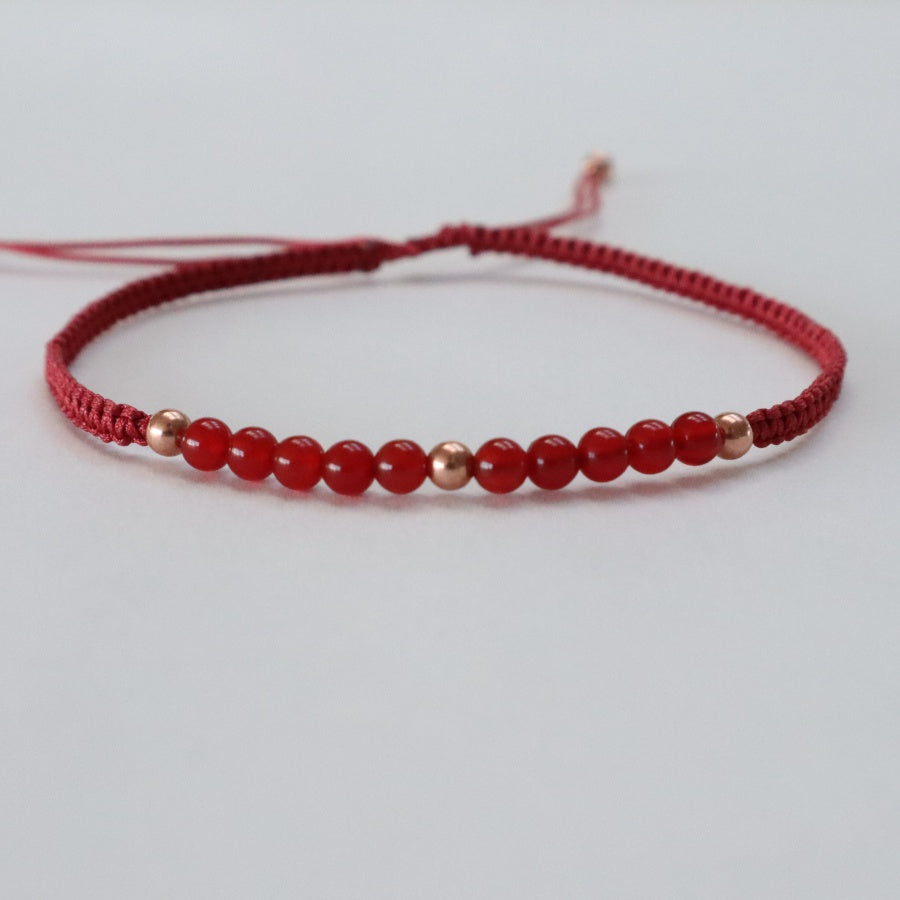 rustrød og rød agat