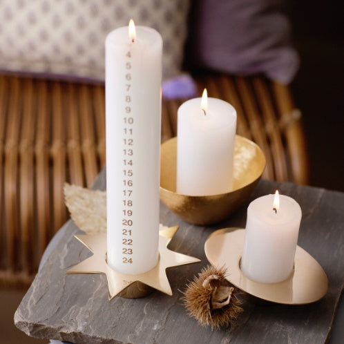 Stjernelysestage i messing fra Bungalow