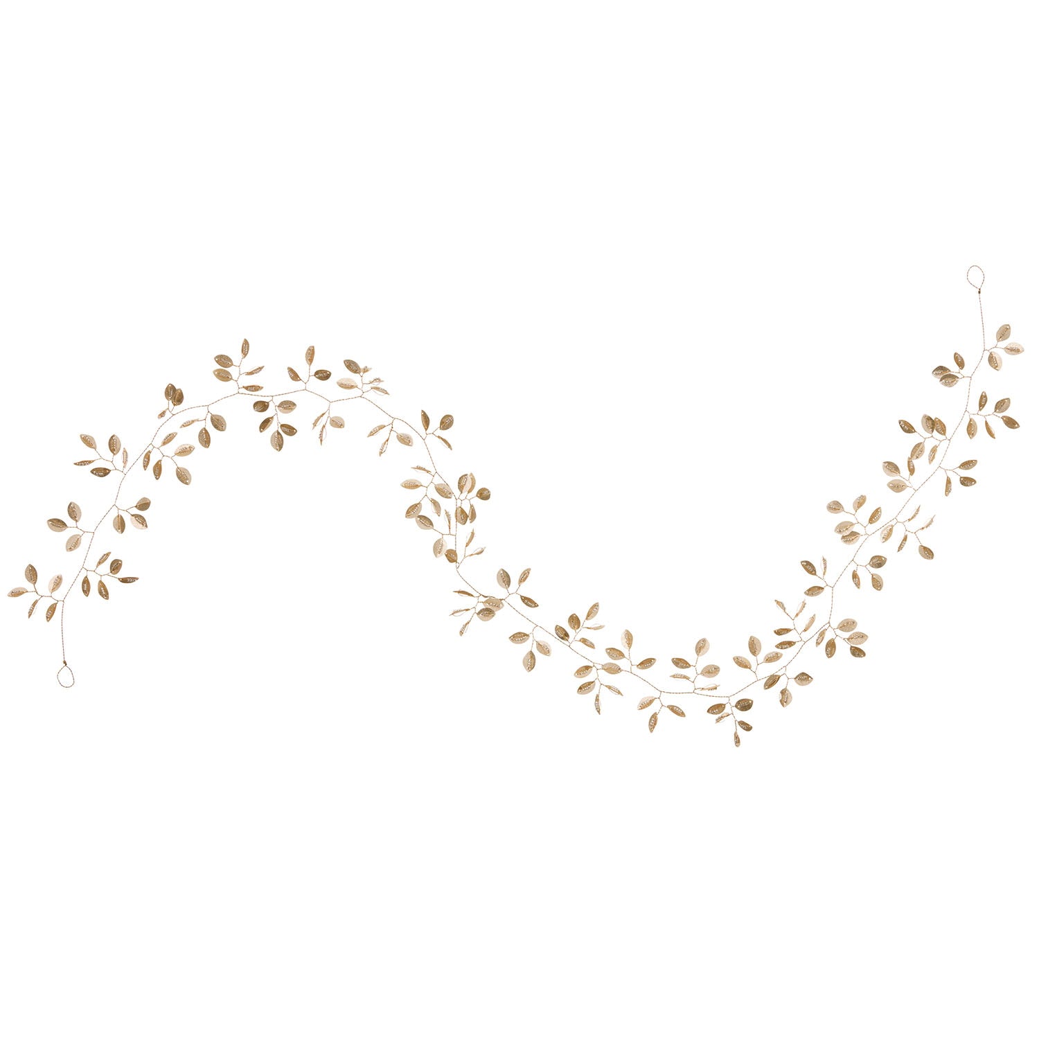 Lang guirlande Beaded Garland Clio Champagne Guld ranke fra Bungalow