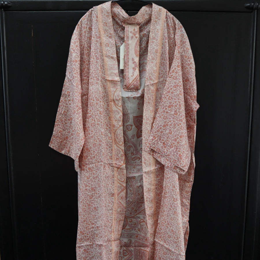 Kort Vintage Silke Kimono fra WAUW