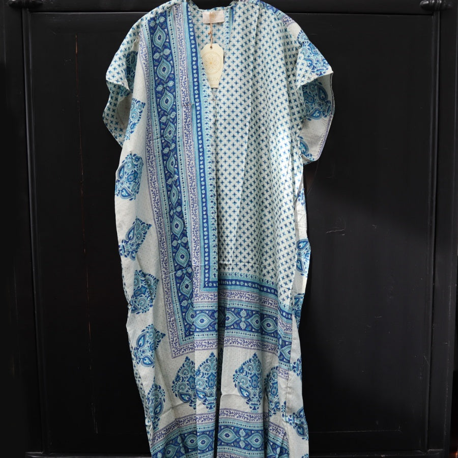 Kortærmet Silke Kaftan fra WAUW