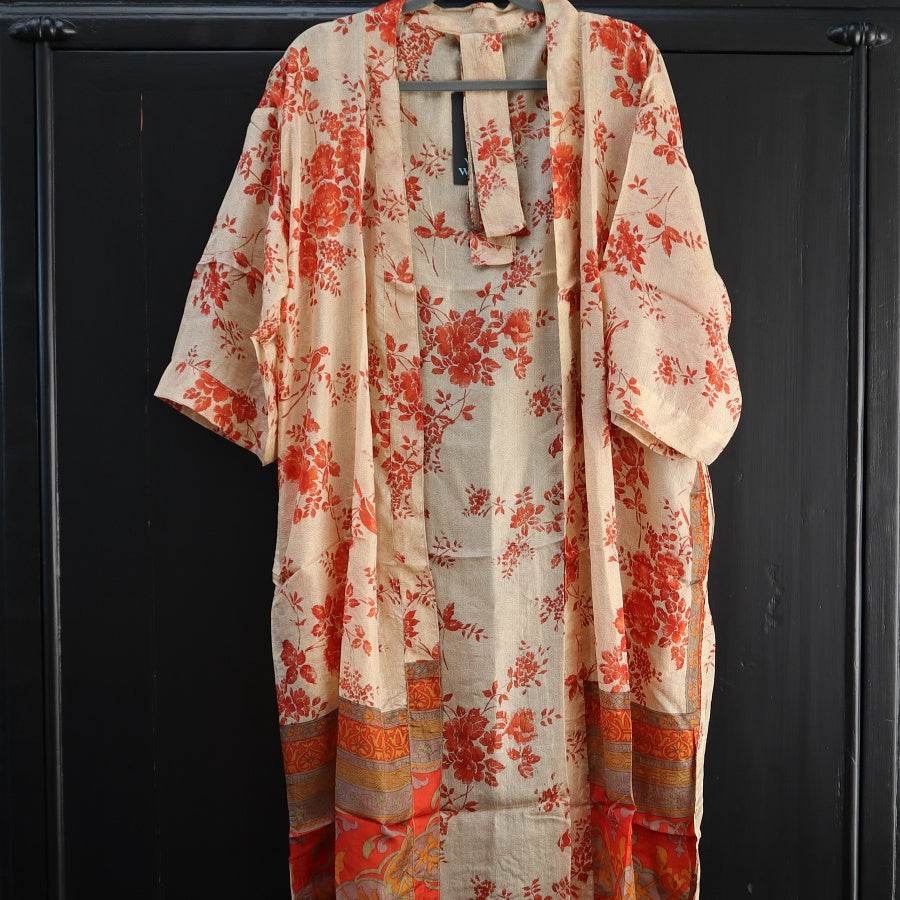 Lang Silke Kimono fra Wauw