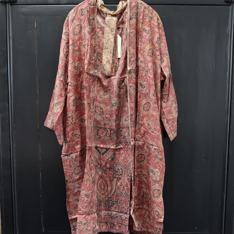 Kort Vintage Silke Kimono fra WAUW