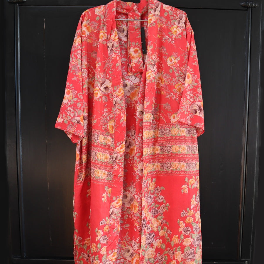 Lang Silke Kimono fra Wauw