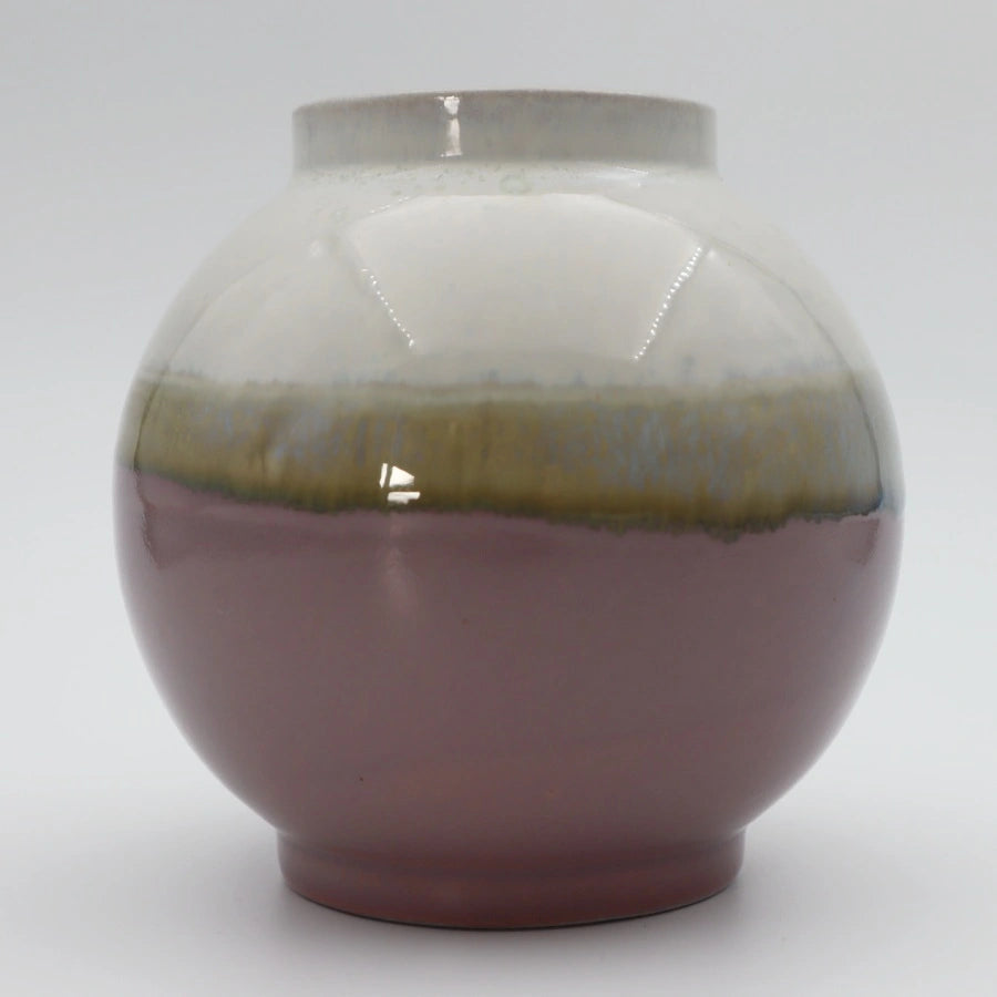 Rund Vase i håndglaseret Keramik fra Lena Pedersen Keramik