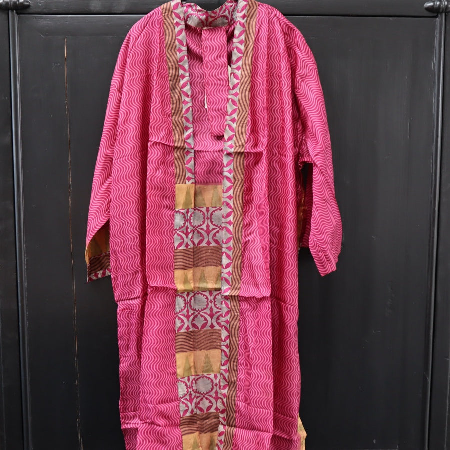 Kort Vintage Silke Kimono fra WAUW