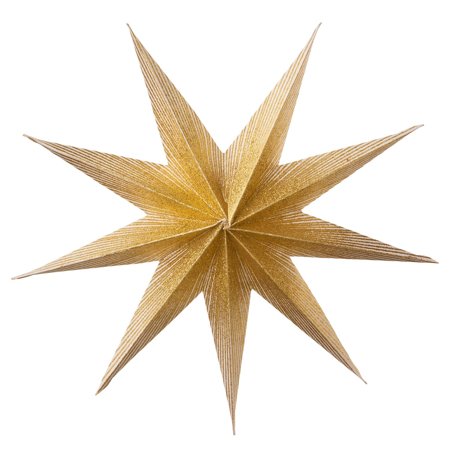 Papirsstjerne Paper Star Dazzle Gold fra Bungalow
