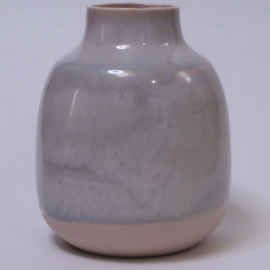 Håndlavet vase i sart lyserød