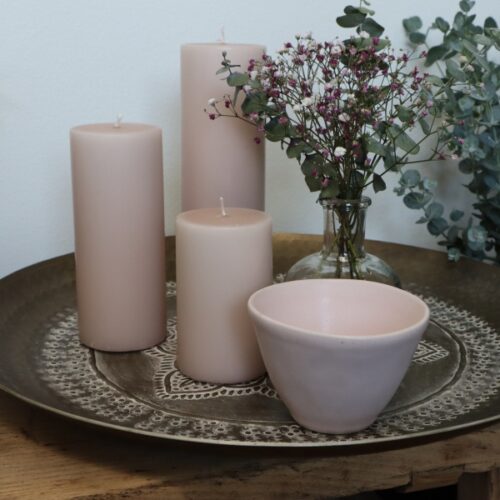 Lille sart lyserød keramik skål fra Bungalow