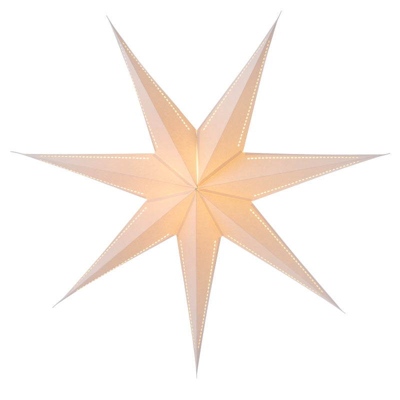Hvid Papir Stjerne Mala 90 cm fra Bungalow